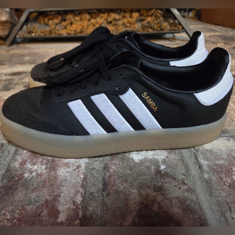 Adidas Samba Platform Sneakers Black & White - Picture 2 of 7